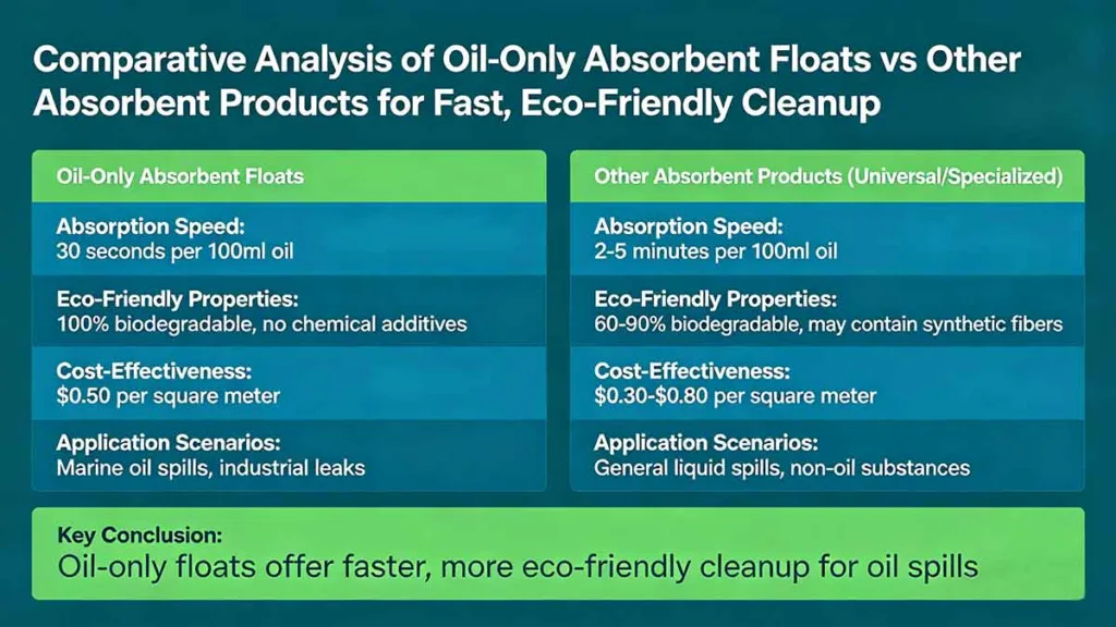 Oil-Only-Absorbent-Floats-vs-Other-Absorbent-Products