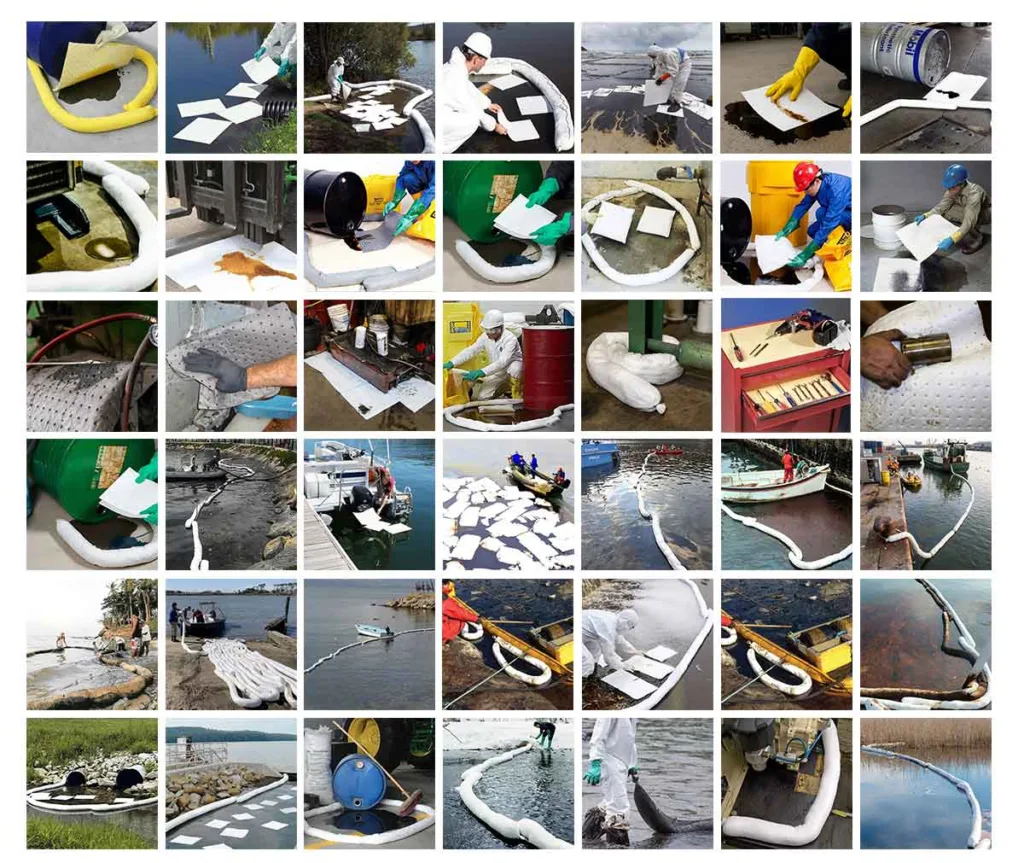 applications of absorbent for oil and chemical